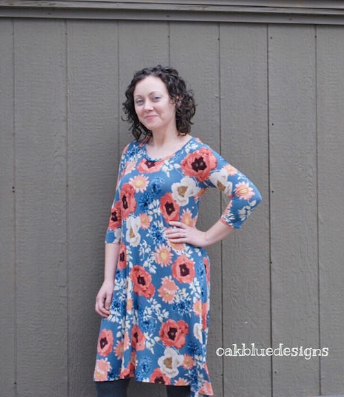 Pattern review: Tee dress by Ellie and Mac – oak blue designs