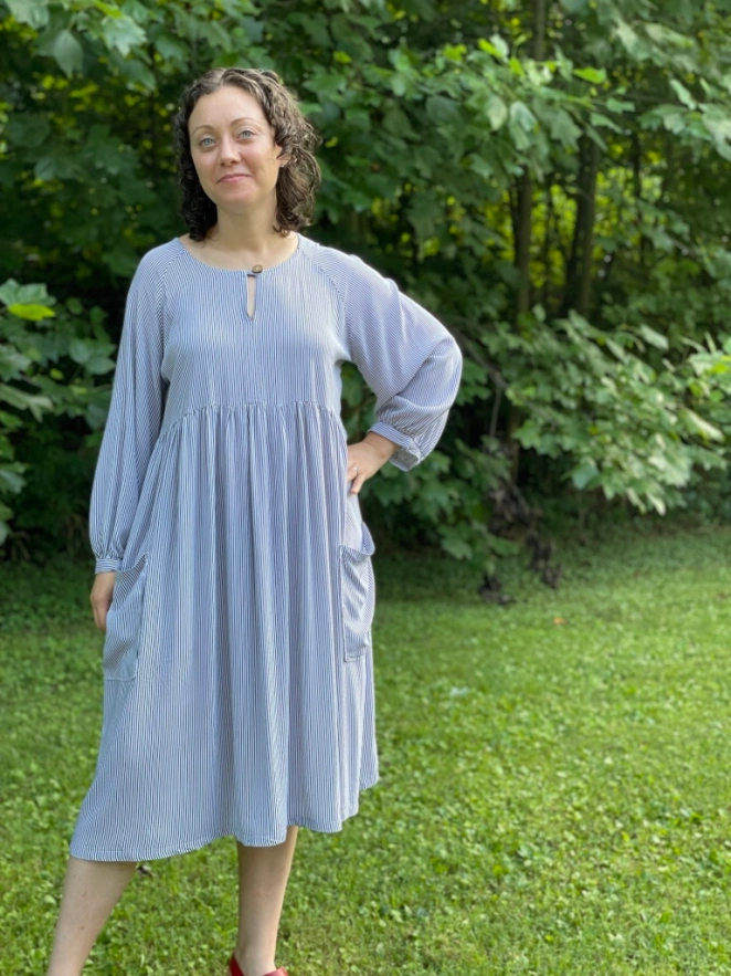 Pattern Review: Romey Gathered Dress & Top by Sew House 7 – oak